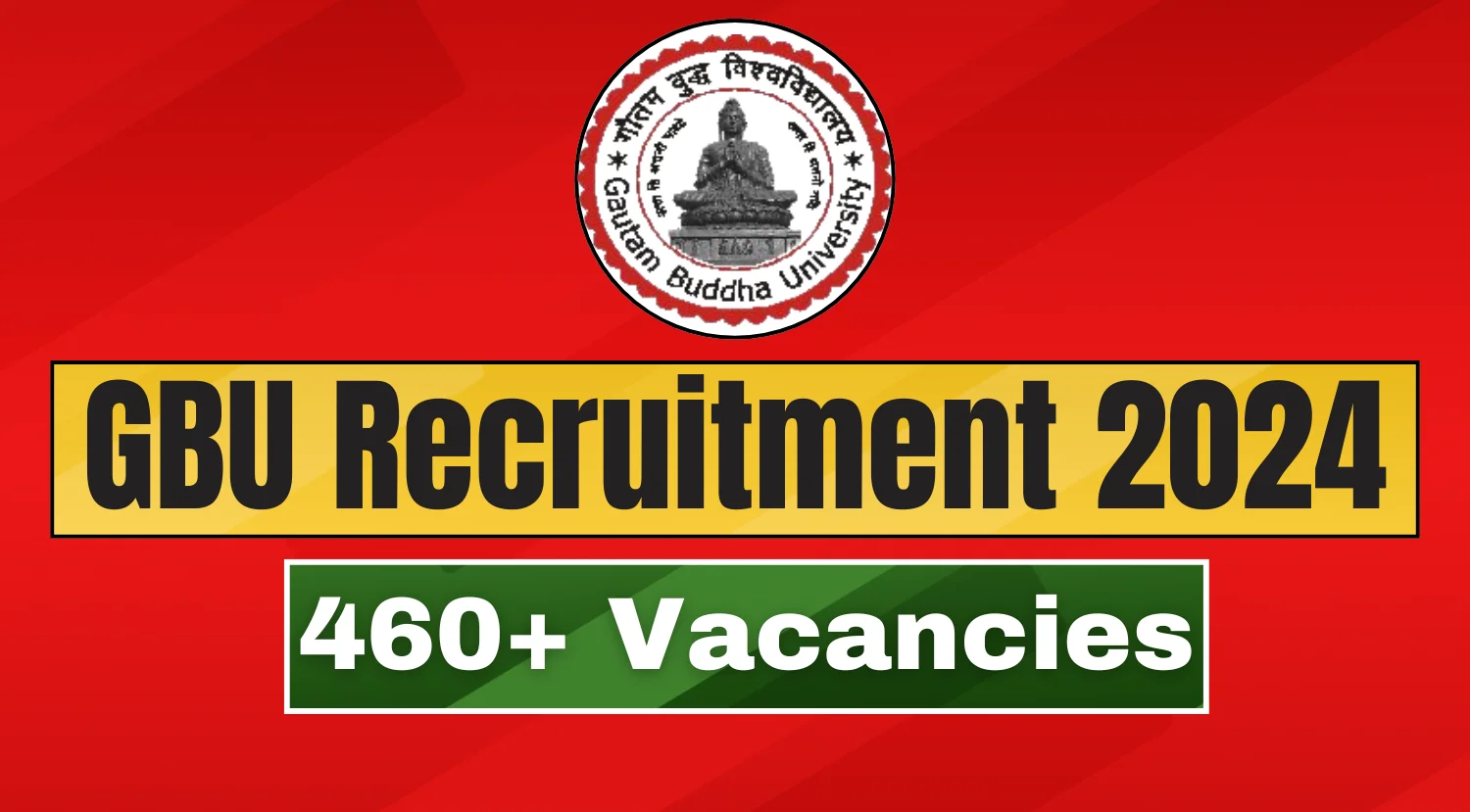 Gautam Buddha University Recruitment 2024