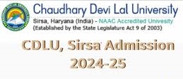Sirsa CDLU UG/PG Admission 2024-25
