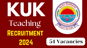 KUK Teaching Recruitment 2024