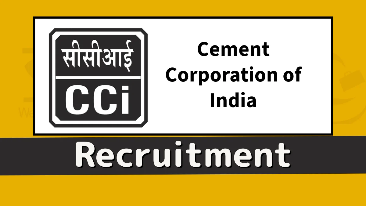 CCI Recruitment 2024
