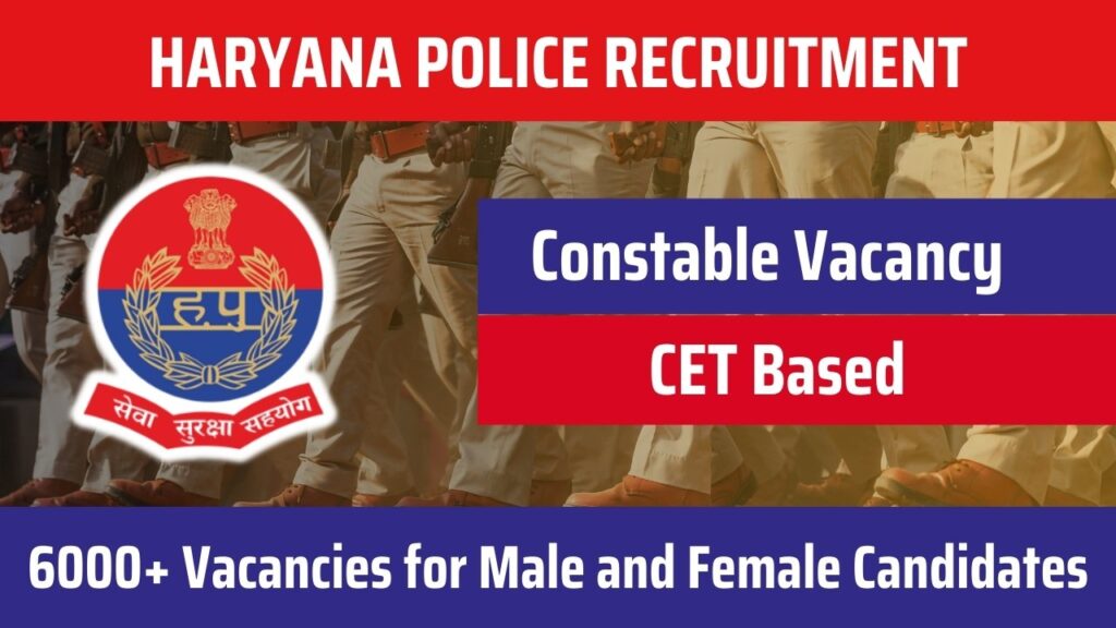 Haryana Police Constable Recruitment 2024