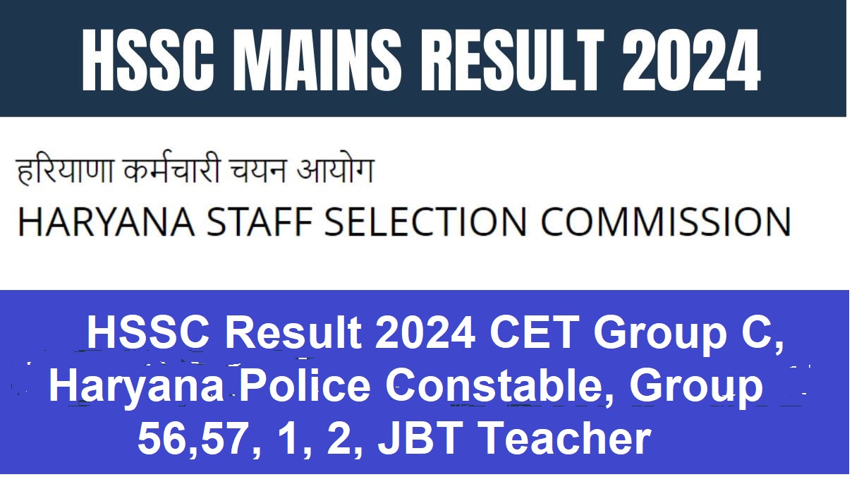 HSSC CET Result 2024