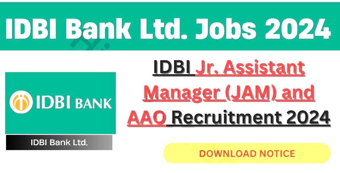 IDBI Bank JAM And AAO Recruitment 2024