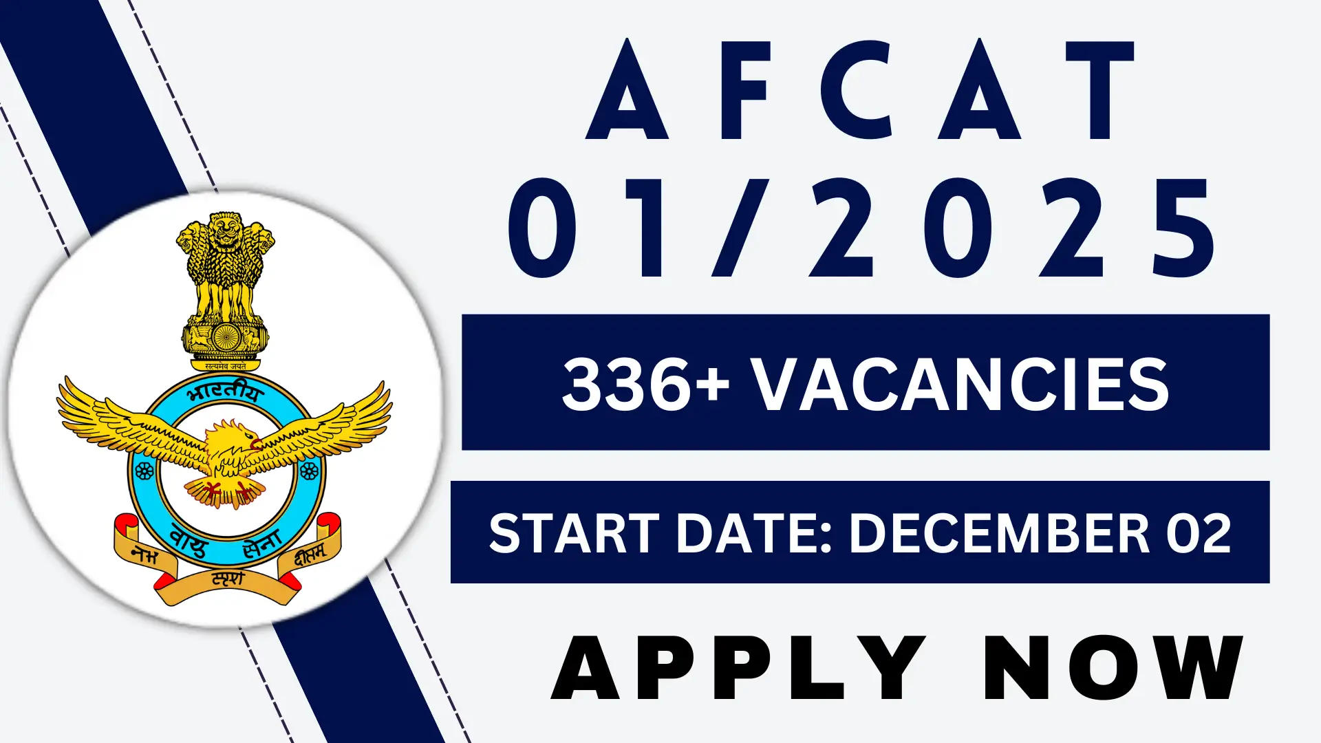 AFCAT Recruitment 01/2025 Apply Online